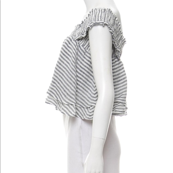 Apiece Apart Striped Crop Top - Picture 2 of 5